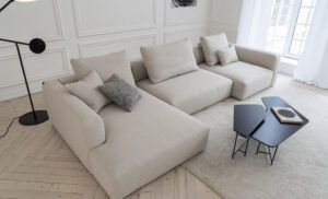 Que tipos de sofás existem: configuração, enchimentos, materiais de estofo
